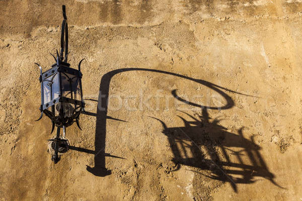 Lamp on the wall in Monaco Stock photo © benkrut