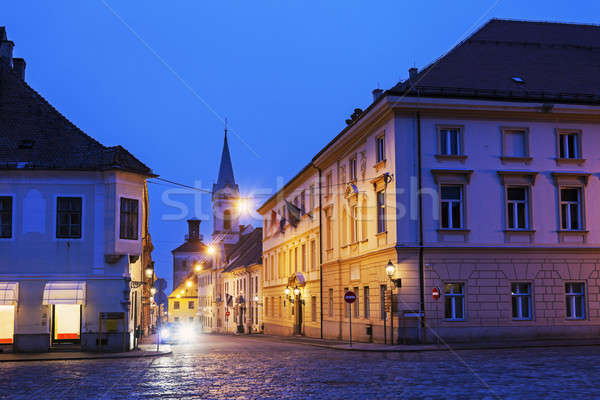 Zagreb orasul vechi străzi noapte Croatia oraş Imagine de stoc © benkrut