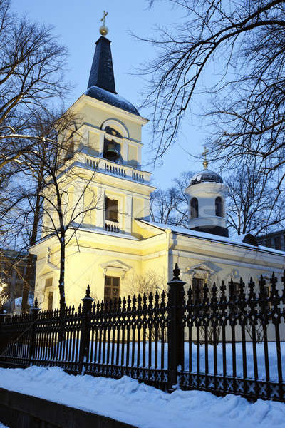 Kilise şehir merkezinde Helsinki Stok fotoğraf © benkrut