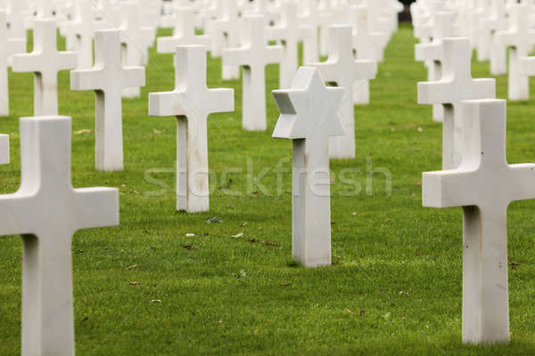 Normandy American Cemetery and Memorial in Saint Laurent sur Mer Stock photo © benkrut