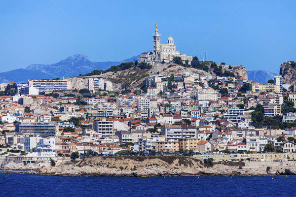 Marseille panorama archipel ciel eau église [[stock_photo]] © benkrut