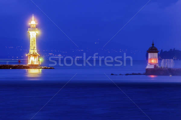 Geneva Lighthouses Stock photo © benkrut