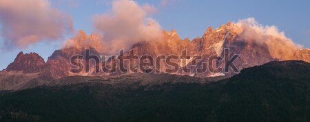 Alps peaks in Chamonix area Stock photo © benkrut