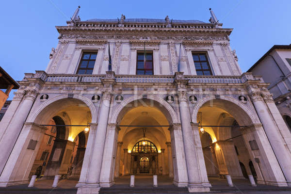 La Loggia (Town Hall) in Brescia Stock photo © benkrut