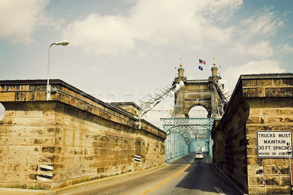 Storico ponte Ohio Foto d'archivio © benkrut