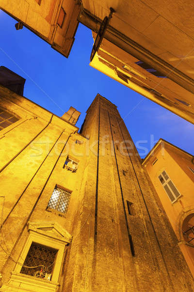 Azzoguidi Tower in Bologna Stock photo © benkrut