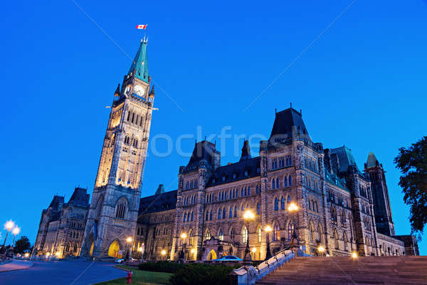 Kanada parlament épület Ottawa Ontario Stock fotó © benkrut