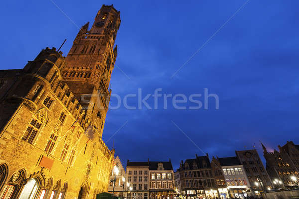 Belfry of Bruges Stock photo © benkrut