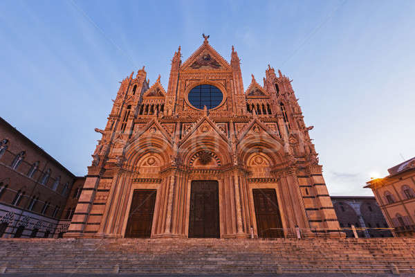 Cattedrale sunrise Toscana Italia città viaggio Foto d'archivio © benkrut