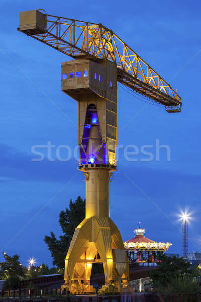 Titan crane in Nantes Stock photo © benkrut