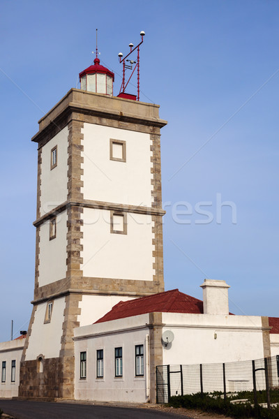 Stok fotoğraf: Deniz · feneri · bölge · beyaz · Avrupa · sabah · güneşli