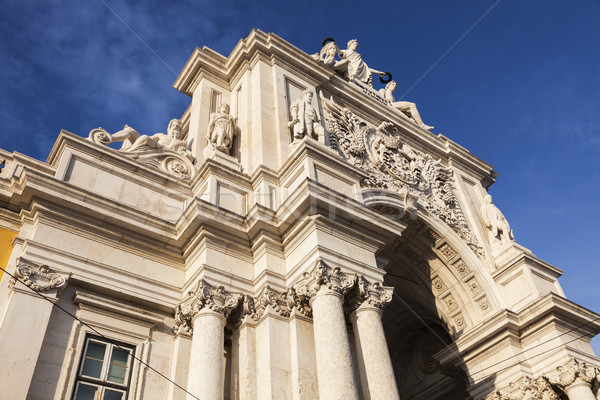 Rua Augusta Arch in Lisbon Stock photo © benkrut