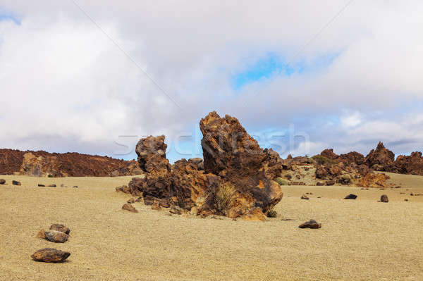 ストックフォト: 公園 · テネリフェ島 · カナリア諸島 · スペイン · 山 · 石