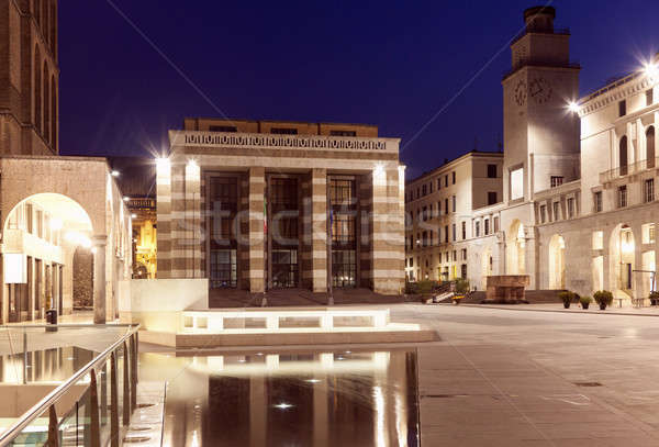 Piazza della Victoria in Brescia Stock photo © benkrut
