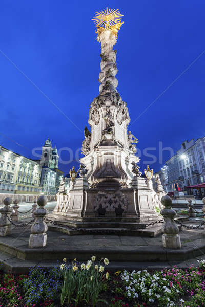 Column on Hauptplatz in Linz Stock photo © benkrut