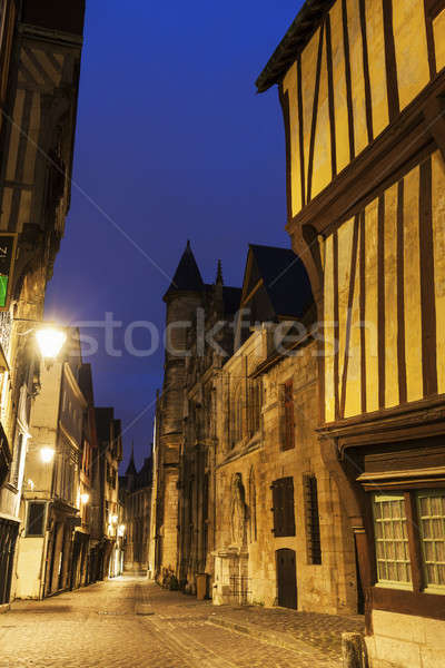 Old architecture of Rouen Stock photo © benkrut