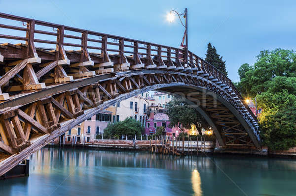 Accademia Bridge on Grand Canal in Venice Stock photo © benkrut