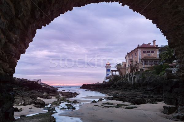 Santa Marta Lighthouse in Cascais Stock photo © benkrut