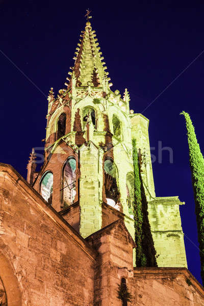 Stock photo: Church in old town of Avignon 