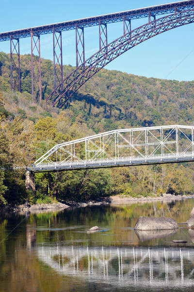 橋 新しい 川 ウェストバージニア州 古い ストックフォト © benkrut