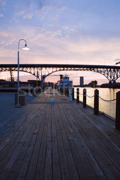 Sunset by the River Stock photo © benkrut