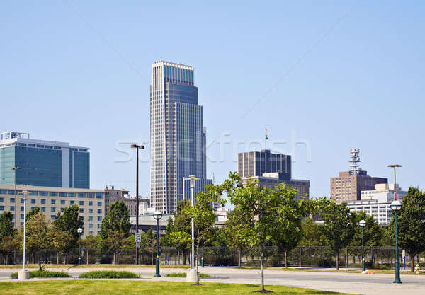 Manana horizonte ciudad Nebraska EUA cielo Foto stock © benkrut