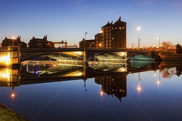 Stock photo: Belfast architecture along River Lagan