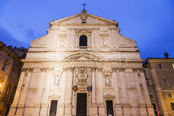 Church of the Holy Name of Jesus on Piazza del Gesu Stock photo © benkrut