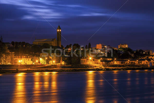 Blois panorama across Loire RIver Stock photo © benkrut