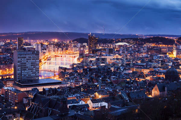 Stock photo: Panorama of Liege