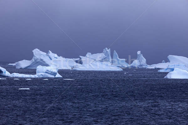 Ice floatin on Antarctic waters Stock photo © benkrut