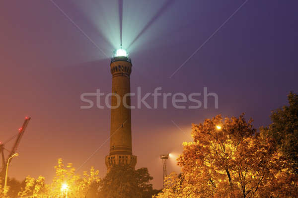 Swinoujscie lighthouse at evening Stock photo © benkrut