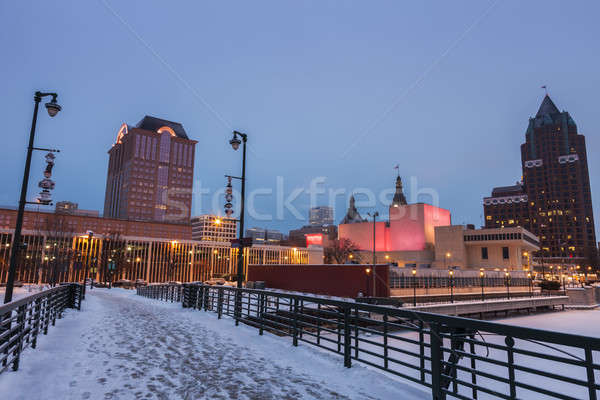 Milwaukee in Winter Stock photo © benkrut