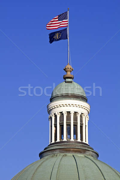 Flags on the top of State Capitol Building  Stock photo © benkrut