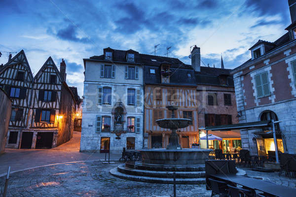 Old architecture of Auxerre Stock photo © benkrut