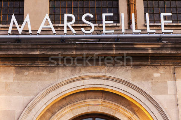 Marseille sign Stock photo © benkrut