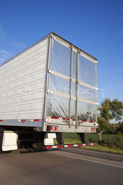 [[stock_photo]]: Retour · camion · déplacement · autoroute · vitesse · conduite