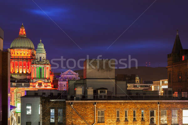 Belfast mimari şehir salon kuzey Stok fotoğraf © benkrut