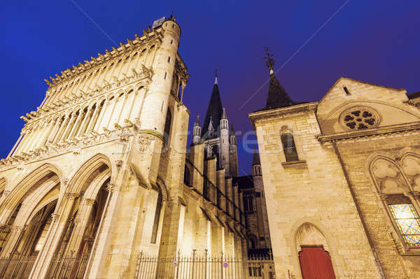 Foto stock: Iglesia · ciudad · azul · viaje · horizonte · panorama