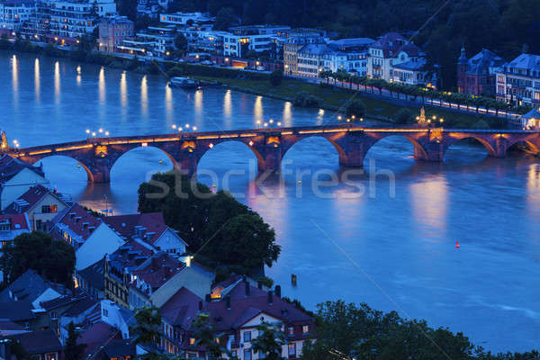 Karl Theodor Bridge in Heidelberg Stock photo © benkrut