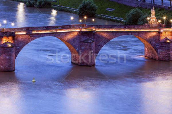 Karl Theodor Bridge in Heidelberg Stock photo © benkrut