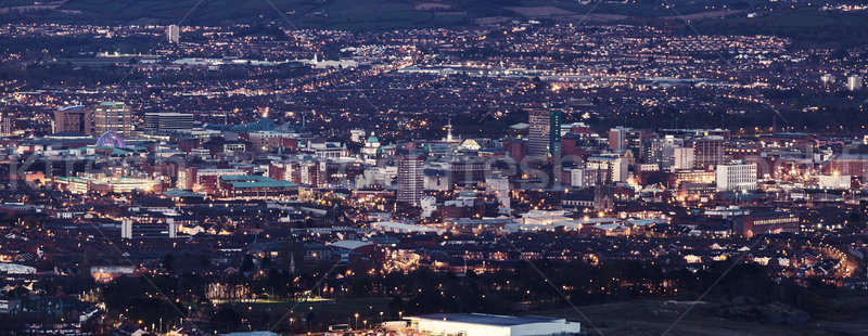 Panorama Belfast kuzey İrlanda Büyük Britanya Stok fotoğraf © benkrut