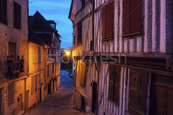 Old architecture of Auxerre Stock photo © benkrut