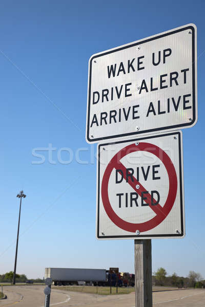 Don't drive tired Stock photo © benkrut