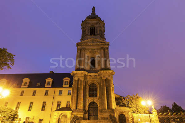 Kilise mavi kentsel ufuk çizgisi panorama kule Stok fotoğraf © benkrut