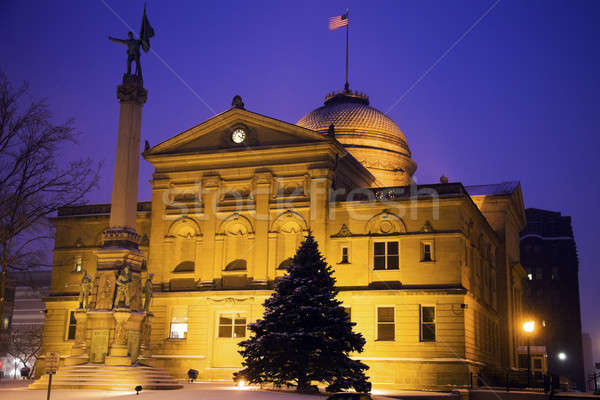 Stock photo: Snowing in South Bend