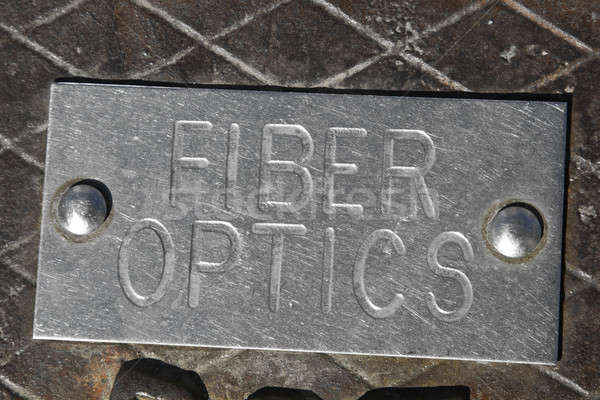 Fiber Optics sign Stock photo © benkrut