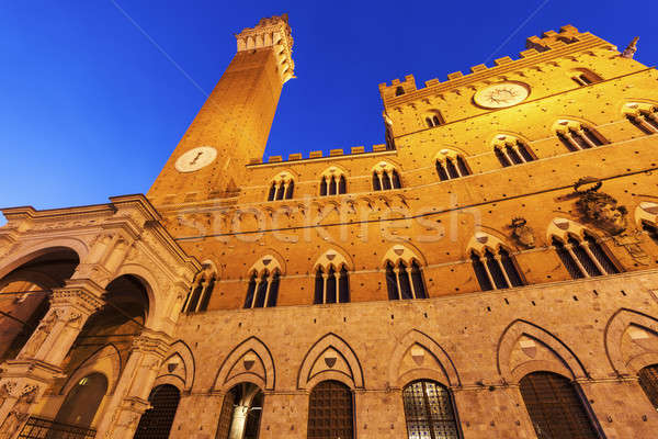Siena town hall Stock photo © benkrut