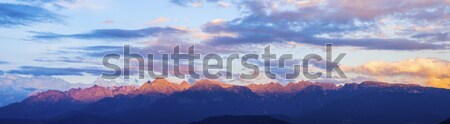 Massif de Belledonne seen from Grenoble  Stock photo © benkrut