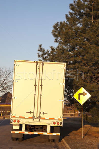 White semi truck   Stock photo © benkrut